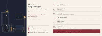 Pages 22–23 of Season programme for a chamber orchestra – 32 pages