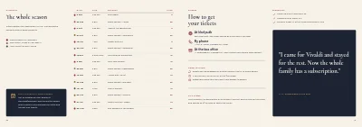 Pages 30–31 of Season programme for a chamber orchestra – 32 pages