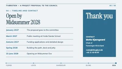 Page 6 of Project proposal to the council — path