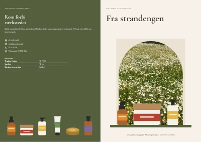 Omslag af Produktkatalog for naturkosmetik – 24 sider