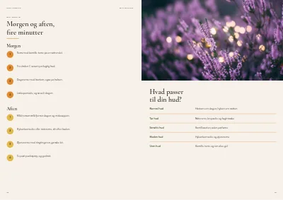 Side 18–19 af Produktkatalog for naturkosmetik – 24 sider