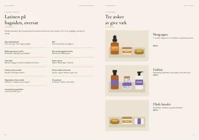 Side 20–21 af Produktkatalog for naturkosmetik – 24 sider