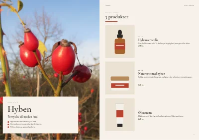 Side 8–9 af Produktkatalog for naturkosmetik – 24 sider