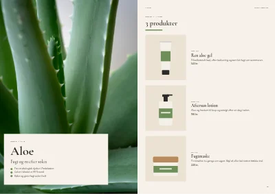 Side 12–13 af Produktkatalog for naturkosmetik – 24 sider