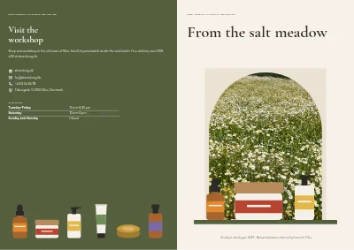 Cover of Product catalogue for natural cosmetics – 24 pages
