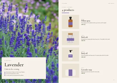 Pages 16–17 of Product catalogue for natural cosmetics – 24 pages