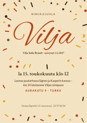 Nimiäiset konfetilla — Ribe