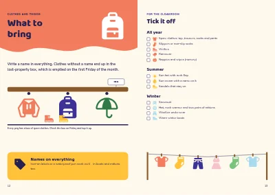 Pagine 12–13 di Parent handbook for a nursery – 32 pages
