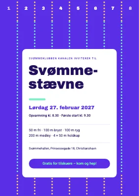 Svømmestævne — klubmesterskab