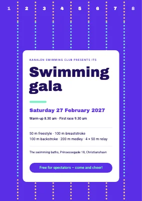 Swimming gala — club championship