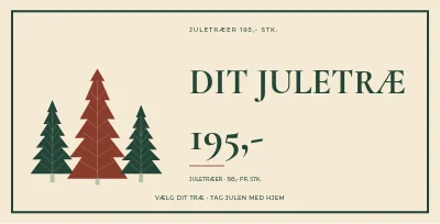 Juletræer 195,- stk. – Retro & karakter