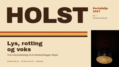 Designportefølje — produktdesigner