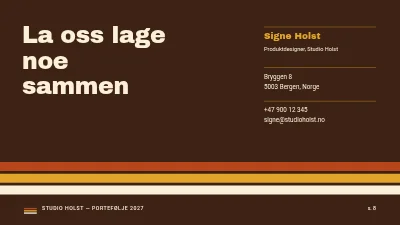 Side 8 av Designportefølje — produktdesigner