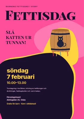 Barnens fastlagsfirande — tunnslagning