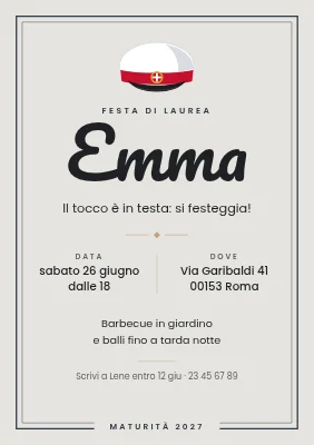 Festa di laurea — il tocco è in testa