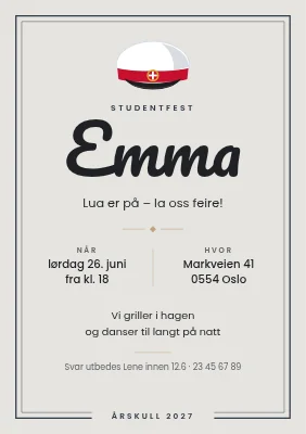 Studentfest — luen er på