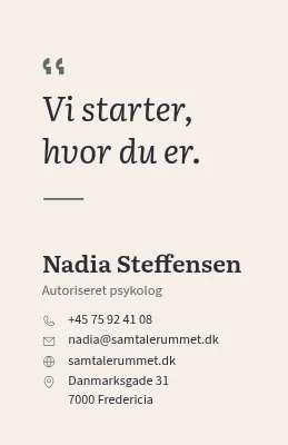 Hvor du er