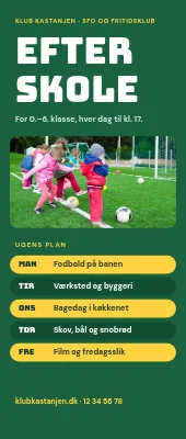 Roll-up til SFO og fritidsklub — ugens plan
