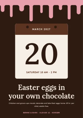 Easter workshop at a chocolate maker in Korsør