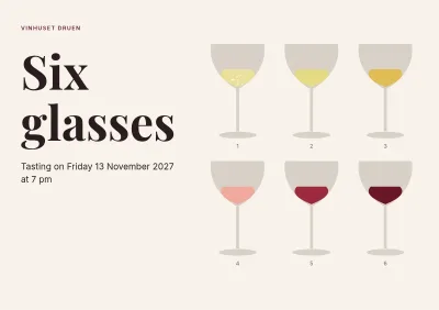 Tasting booklet for a wine tasting – 16 pages