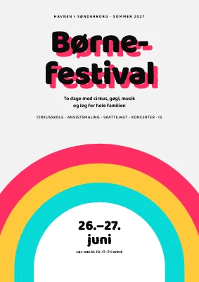 Børnefestival — 70’er-regnbue