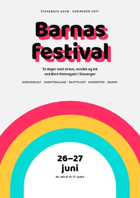 Barnefestival — 70-tallsregnbue