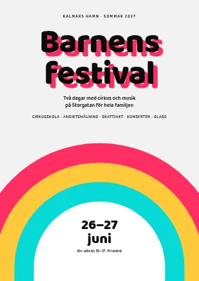 Barnfest — 70-talsregnbåge