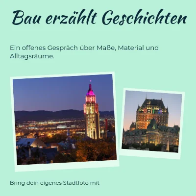 Gebäude erzählen Geschichten · Reisestempel