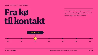 Servicedesign — patientrejse