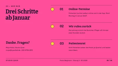 Seite 6 von Service Design — Patient Journey