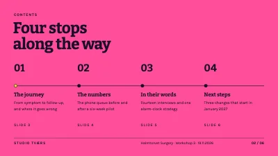 Page 2 of Service design — patient journey