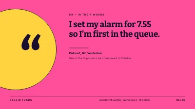 Page 5 of Service design — patient journey