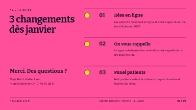 Page 6 de Design de service — parcours patient