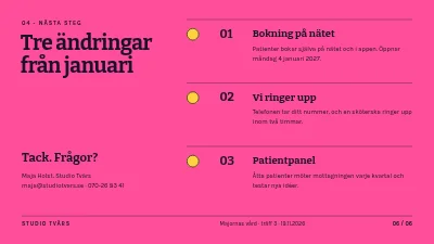 Sida 6 av Tjänstedesign — patientresa