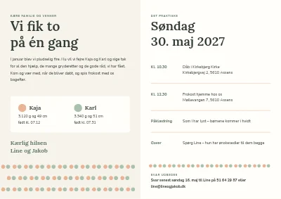 Side 2 af Barnedåb for tvillinger