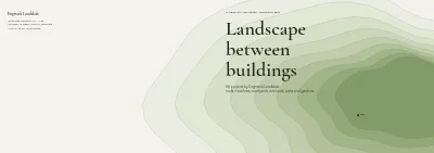 Cover of Portfolio for a landscape architect – 24 pages