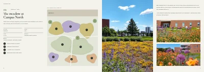 Pages 6–7 of Portfolio for a landscape architect – 24 pages