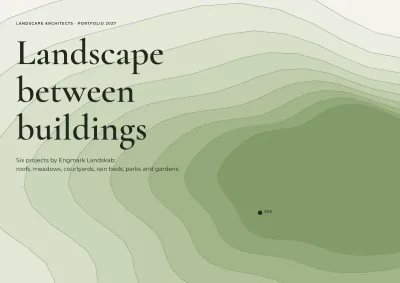 Portfolio for a landscape architect – 24 pages