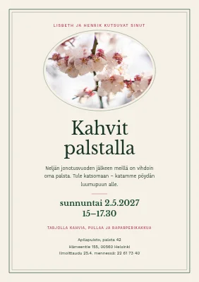 Kahvikutsu siirtolapuutarhaan