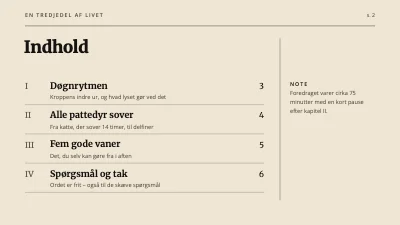Side 2 af Foredrag om søvn — en tredjedel af livet