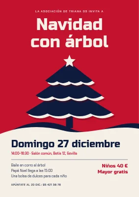 Fiesta del árbol de Navidad — papel recortado