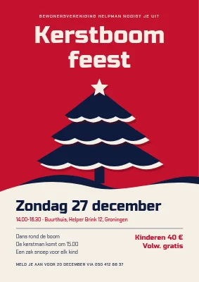Kerstboomfeest — geknipt papier