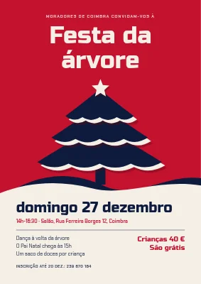 Festa da árvore de Natal — papel recortado