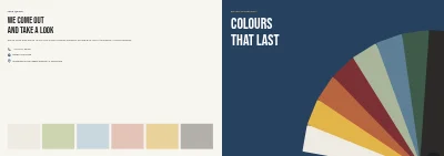 Cover of Brochure and colour card for a painting firm – 8 pages