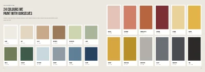 Pages 4–5 of Brochure and colour card for a painting firm – 8 pages