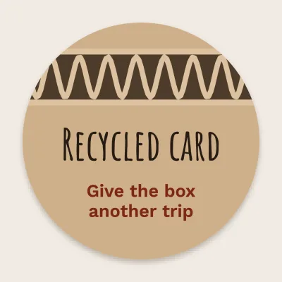 Recycled cardboard