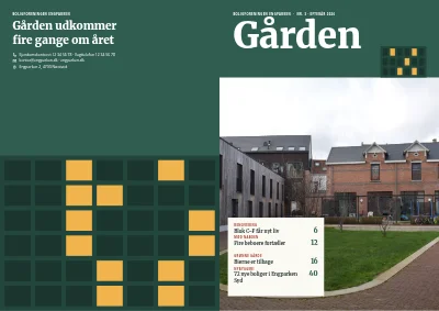 Omslag af Medlemsblad for boligforening – 64 sider