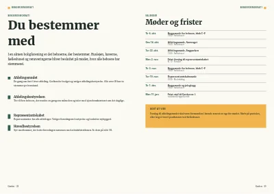 Side 22–23 af Medlemsblad for boligforening – 64 sider