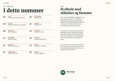 Side 2–3 af Medlemsblad for boligforening – 64 sider
