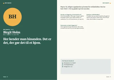 Side 12–13 af Medlemsblad for boligforening – 64 sider